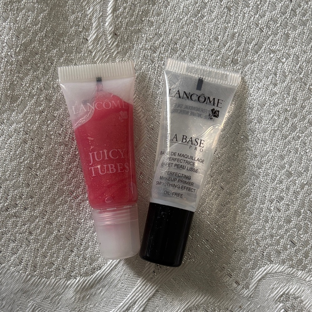 Juicy Tubes Lip Gloss and La Base Pro Primer Set - Pink & Clear